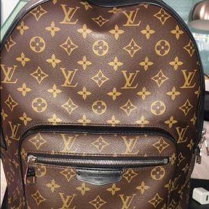 Brown Louis Vuitton signature backpack